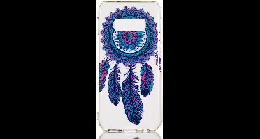 Shop4 - Geschikt voor Samsung Galaxy S10e Hoesje - Zachte Back Case Dromenvanger Kleurrijke Transparant