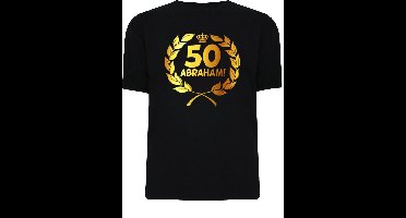 Gouden Krans T-Shirt - Abraham 50 jaar (maat xl)