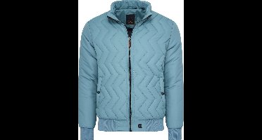Mario Russo Aviation Jacket - Jas Heren - Winterjas Heren - Waterafstotend - Steen Blauw - L
