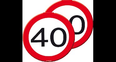 Tuinbord - 2x - 40 jaar - versiering - verjaardag / getrouwd / in dienst