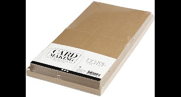 Creativ Company Kaarten & Enveloppen Kraft 15x15cm 50 sets