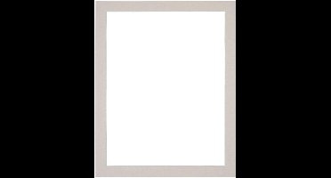 Passe-Partout Fotomaat 35x45 cm - Lijstmaat 40x50 cm - Grijs Graniet - Museumkarton - Fotolijst niet inbegrepen