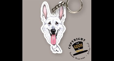 Sleutelhanger Hond Witte Herder