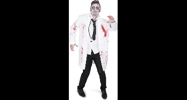 Karnival Costumes Zombie Dokter 3-delig Halloween Kostuum Heren Halloween Kostuum Volwassenen Carnavalskleding Heren Carnaval - Polyester - Maat L - 3-Delig Jas/Stropdas/Stethoscoop