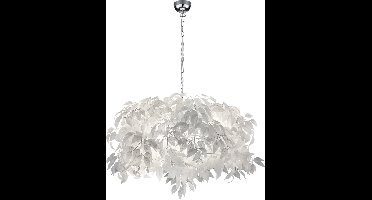 REALITY LEAVY - Hanglamp - Chroom - excl. 4x E14 4,9W - Plafondbevestiging - Patroon bescherming - In hoogte verstelbaar