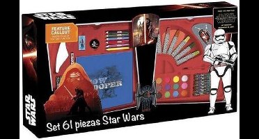 Tekenkoffer Schoolgerief Star Wars (61 pcs) waterverf stiften kleurpotloden