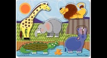 Melissa & Doug - Zoo Animals Touch & Feel Puzzl