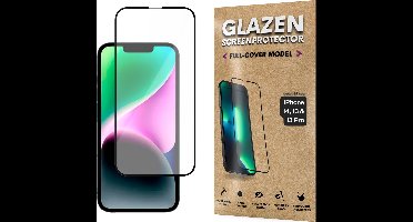 Screenprotector - Geschikt voor iPhone 16E / 14 / 13 / 13 Pro - Gehard Glas - Full Cover Tempered Glass - Case Friendly