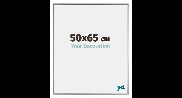 Your Decoration - Fotolijst 50x65 cm - Kunststof - Zilver Hoogglans - Evry