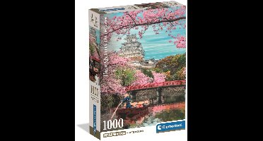 Clementoni - Puzzel - 1000 Stukjes - Himeji Kasteel in Lente - High Quality Collection