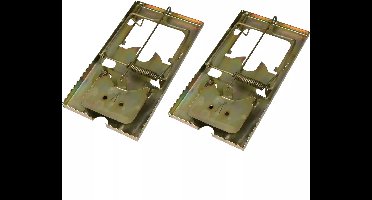 Benson Metalen muizenval - herbruikbaar - eenvoudig te spannen - 17 x 9 x 2 cm