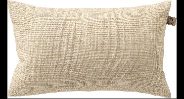 Dutch Decor NERIDA - kussenhoes outdoor 30x50 cm - waterafstotend en uv-bestendig - Creme Brulee - beige