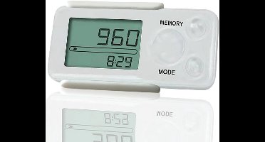 ApexArte® Stappenteller Broekzak - Stappentellers - Dames en Heren - Wit