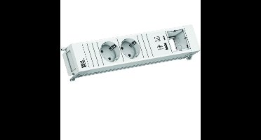BACHMANN POWER FRAME 2xCEE7/3 1xCM 1xUSB A/C 22W 0,2m GST18 ws