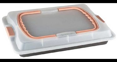 Platinum Bak- en Ovenschaal met Deksel – 36 cm – Draagbaar & Hygiënisch