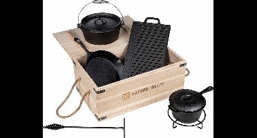 Hi Dutch Oven set - 9 Delig - Met opbergkist