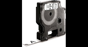 DYMO originele D1 Duurzame flexibele nylon labels | Zwarte Tekst op Wit Label | 12 mm x 5,5 m | zelfklevende etiketten voor de LabelManager labelprinter | gemaakt in Europa