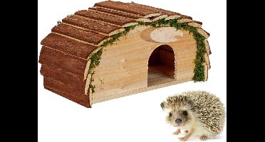 DailySupplies® Egelhuis voor Egelvoer - Egelhuisje Hout - Tuinhuisje - Natuurlijk