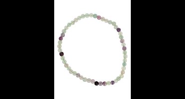 Fluoriet kralenarmband 4 mm