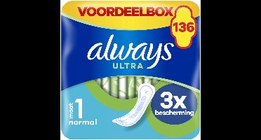 Always Ultra Normal - Maat 1 - Maandverband - 136 stuks