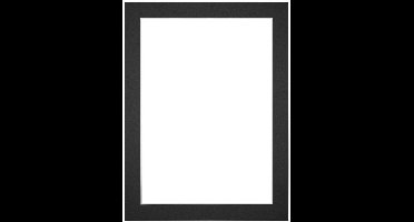 Passe-Partout Fotomaat 30x40 cm - Lijstmaat 36x48 cm - Zwart - Museumkarton - Fotolijst niet inbegrepen