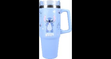 Stitch Bottled Bliss Drinkfles - Blauw - 900ml - Schoolbeker