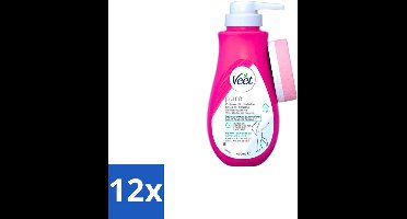 Veet Pure - Ontharingscrème - Gevoelige Huid - Geen Geur van Ammoniak - 400ml - Voordeelverpakking - 12 stuks