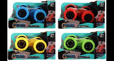 Omkeerbare Stuntauto met Frictie, 12cm