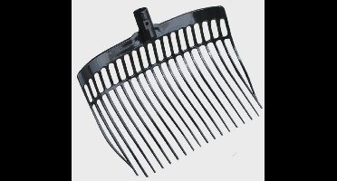 Vplast Mestvork - Stalbenodigdheden - Zonder steel - Weerbestendig - 32x32x10.5 cm - Polycarbonaat - Zwart