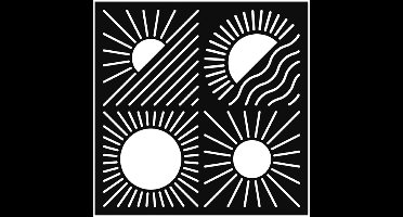 Zon sjablon 30x30 cm - Artemio