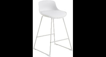 2x Sohome Barkruk Stony Kunststof - Wit (zithoogte 66cm)