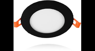 OutledTL | LED Downlight Zwart SLIMLine - Zaagmaat Ø126 - 140 - 9 Watt