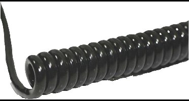 BKL Electronic 1506204 Spiraalkabel Li12Y11Y 800 mm / 3200 mm 2 x 0.14 mm² Zwart 1 stuk(s)