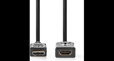 Nedis High Speed ​​HDMI-Kabel met Ethernet - HDMI Connector - HDMI Output - 4K@60Hz - ARC - 10.2 Gbps - 3.00 m - Rond - PVC - Zwart - Label