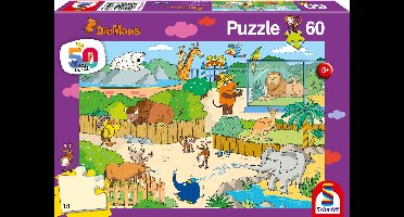 Schmidt Spiele kinderpuzzel De muis in de dierentuin, kinderpuzzel, legspel, vanaf 5 jaar, 56349