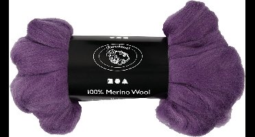 Merino Wol, dikte 21 my, violet, 100 gr/ 1 doos