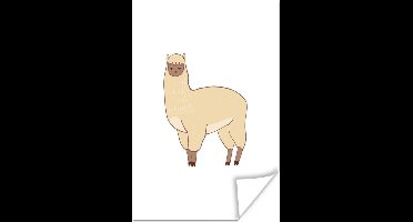 Poster Alpaca - Kinderen - Wit - Kids - Jongens - Meisjes - 20x30 cm