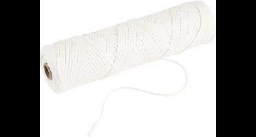 Lont, Geschikt voor dompelkaarsen (dia. 15-22 mm) en gegoten kaarsen (dia. 40-60 mm) , 100 gr, 50 m/ 1 rol