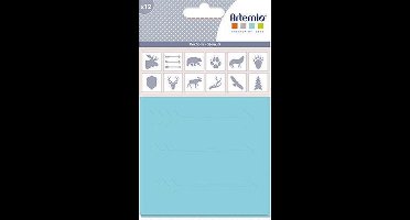 Sjablonen | Bos | 9x9cm | 12 stuks