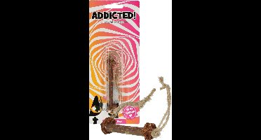 Addicted Stick with Rope– Kattenspeeltje gemaakt met Madnip – Met Kattenkruid - 9,5 x ø 1 cm
