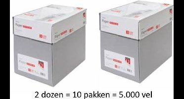 Quantore Economy - Kopieerpapier - Printpapier - A4 - 80 gram - Wit - 10 x 500 vellen (2 dozen)