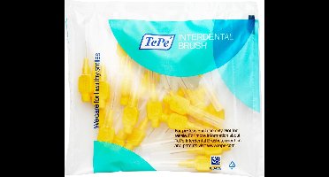 TePe Geel 25 stuks - Interdentale ragers origineel - 0.7 mm - Ragers - Voordeelverpakking
