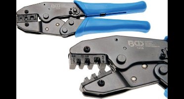 Ratel krimptang  0.5 - 1 - 1.5 - 2.5 - 4 - 6 mm² - kabelschoentang voor ongeisoleerde kabelschoentjes - erg handig - BGS1419