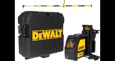 Dewalt DW088KPOL zelfnivellerende kruislijnlaser in koffer (DW088K) & kolom (DE0882) - 15m