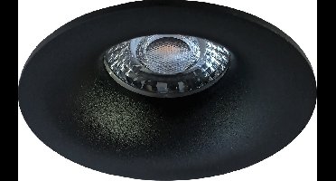 Spot Armatuur GU10 - Proma Nora Pro - GU10 Inbouwspot - Rond - Zwart - Aluminium - Ø82mm