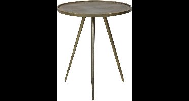Light & Living Bijzettafel Envira - Antiek Goud - Ø51cm - Luxe