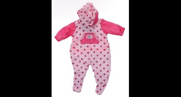 Johntoy Baby Rose Babypoppenkleren Stippen 40-45 Cm