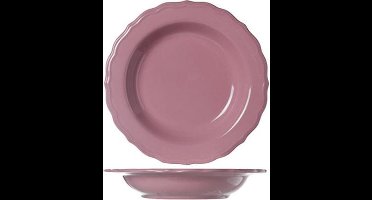 Cosy&Trendy Juliet Bord - ⌀ 23 cm - Aardewerk -Roze