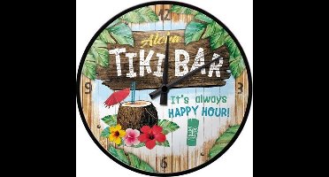 Wandklok Aloha Tiki Bar