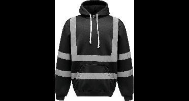 Yoko Hi-Vis pullover hoodie YHVK05 - Black - M